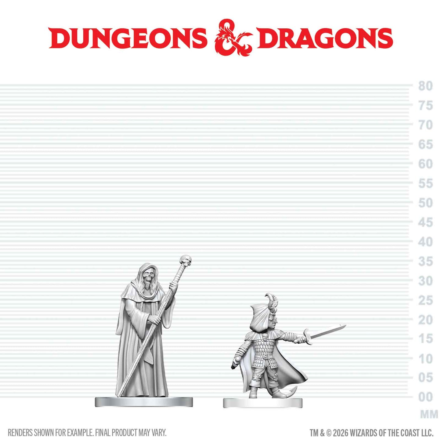 D&D: Nolzur's Marvelous Unpainted Miniatures - Cultist of Bhaal & Cultist of Myrkul