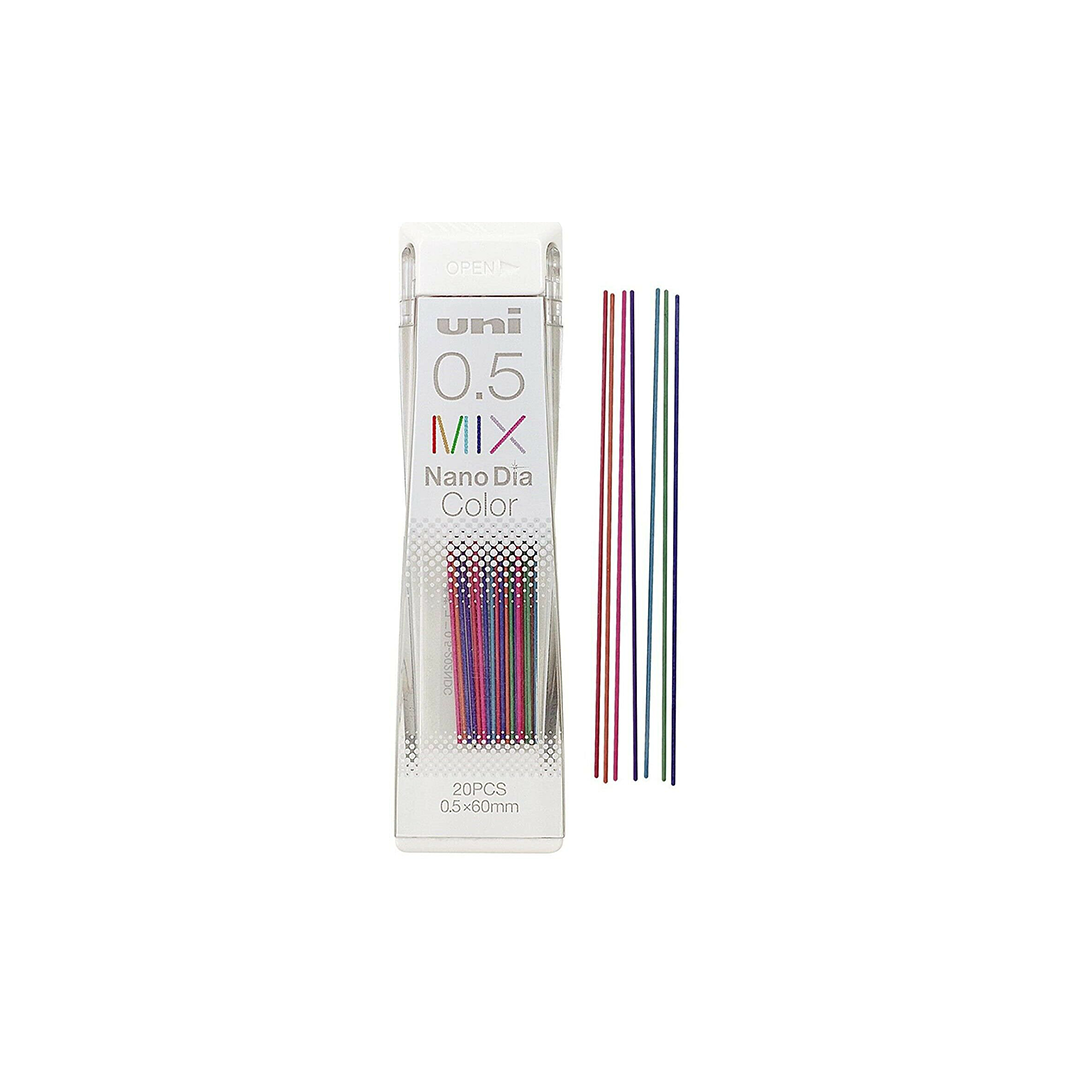 Uni NanoDia Color Lead 0.5 -7 Color set