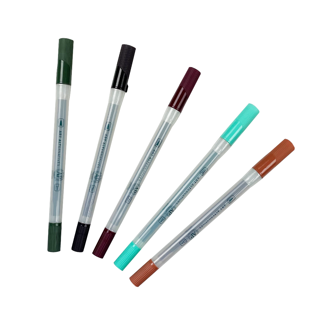 Art Alternatives Dual Tip Marker Set of 5