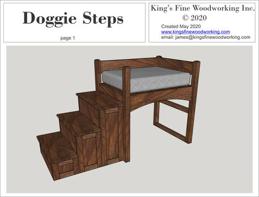 Doggy Steps Plan detailed 3D in PDF format