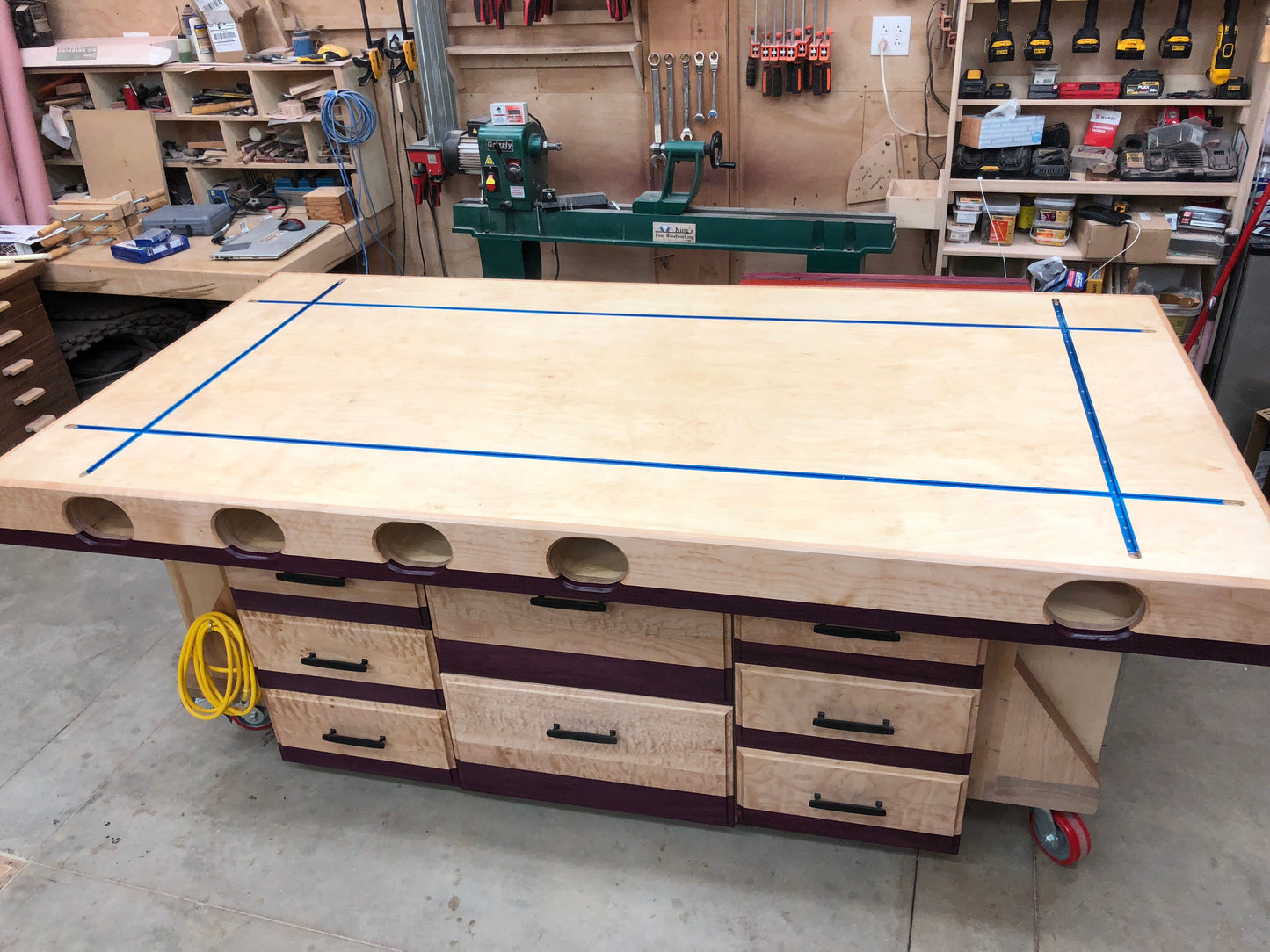 Extreme Torsion Box Assembly Table and Outfeed/Workbench