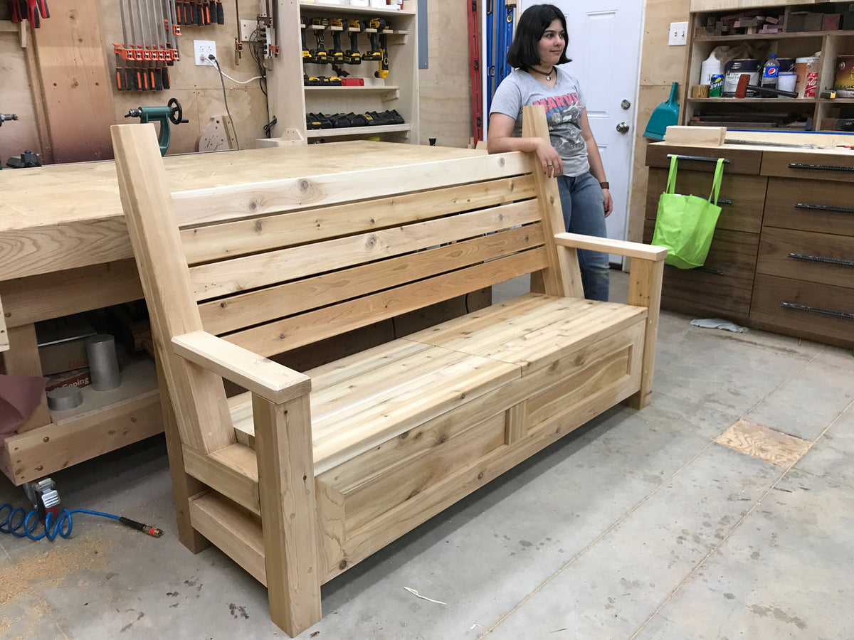 Garden Bench with Storage