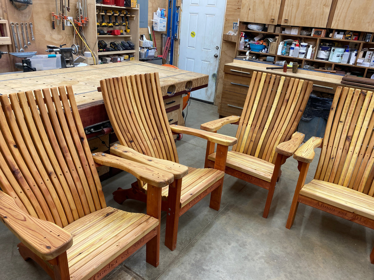 Classic Adirondack Chair, New Comfort Design 3-D Plans