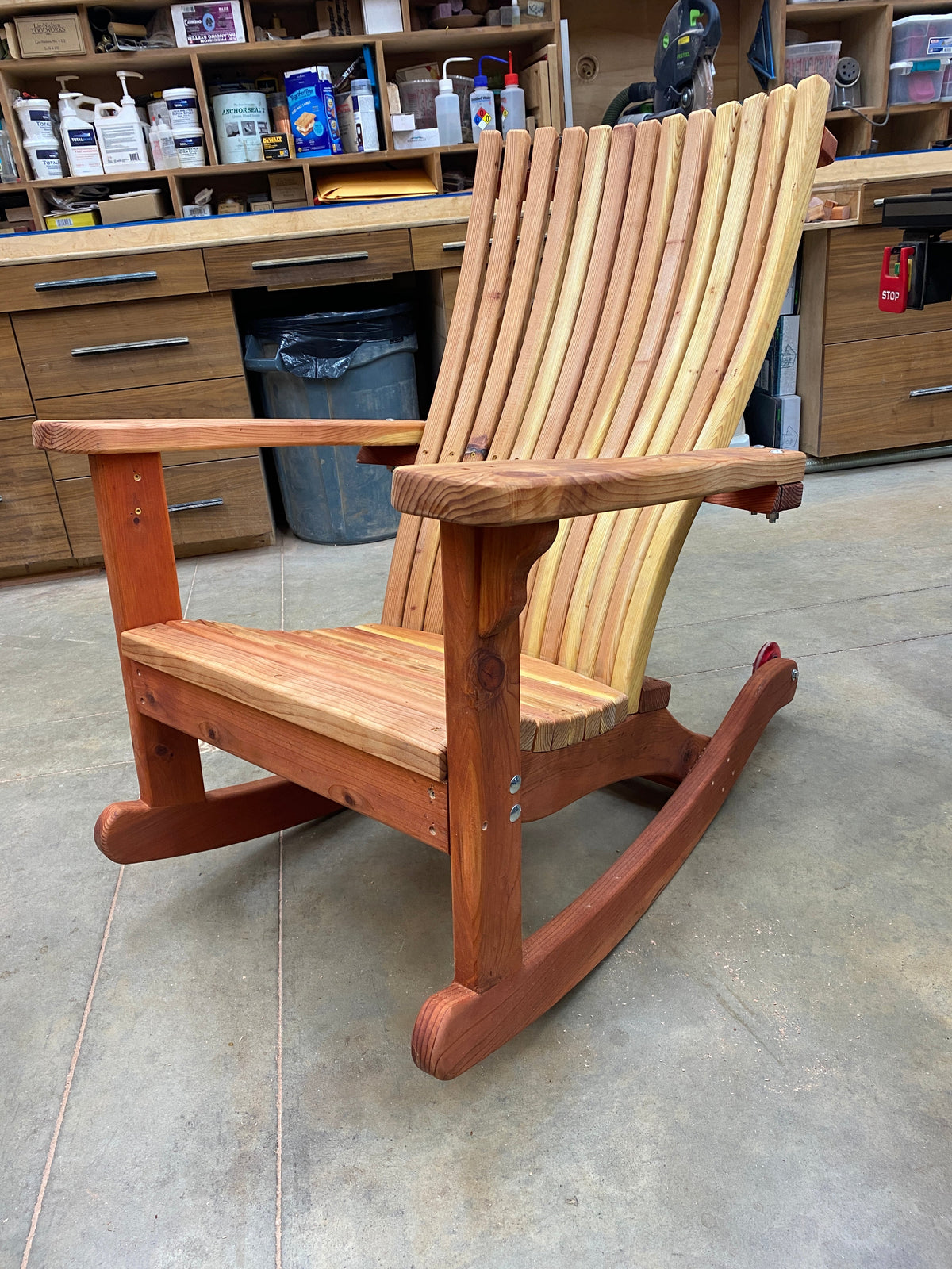 Classic Rocking Chair, Adirondack Style 3-D Plans